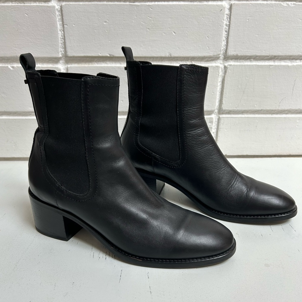 Aquatalia Women's Jemma Weatherproof Block-Heel Chelsea Booties Size 9.5 - Picture 5 of 12